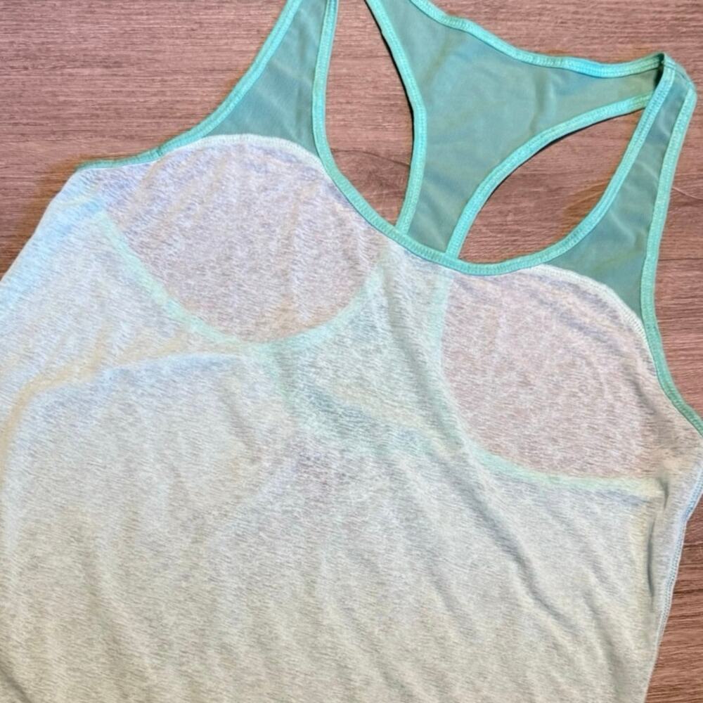 Hollister Sport Women's Med Teal Workout Athletic Sleeveless Racer Back Tank Top